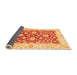 Sideview of Oriental Orange Traditional Rug, abs3712org