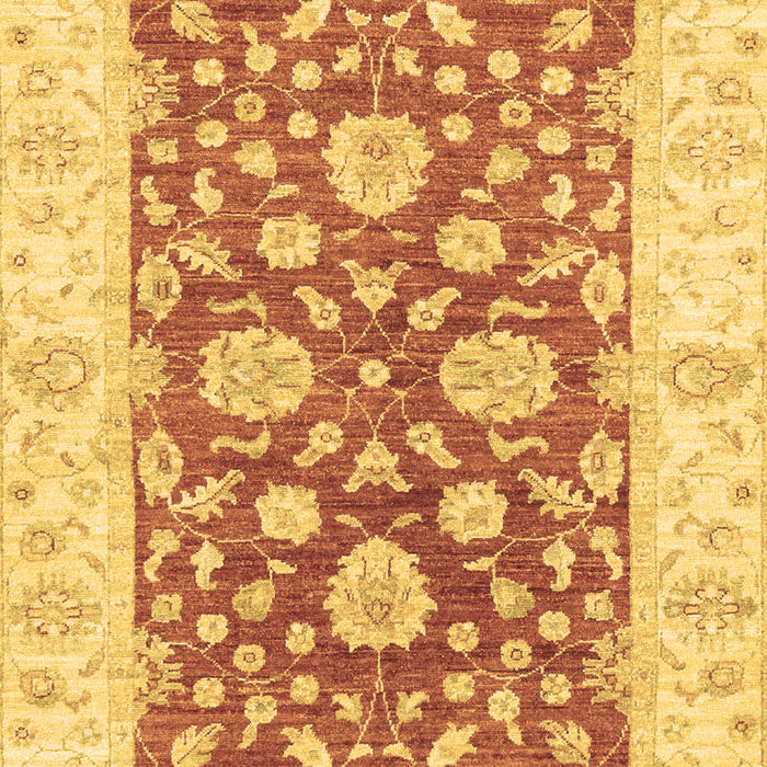 Machine Washable Oriental Brown Traditional Rug, wshabs3712brn