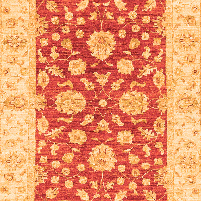 Machine Washable Oriental Orange Traditional Area Rugs, wshabs3712org