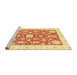 Sideview of Machine Washable Abstract Chrome Gold Yellow Rug, wshabs3713