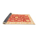 Sideview of Oriental Orange Traditional Rug, abs3713org