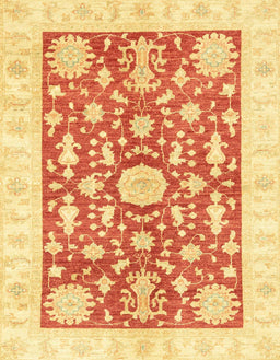 Abstract Chrome Gold Yellow Oriental Rug, abs3713