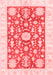 Oriental Red Traditional Area Rugs