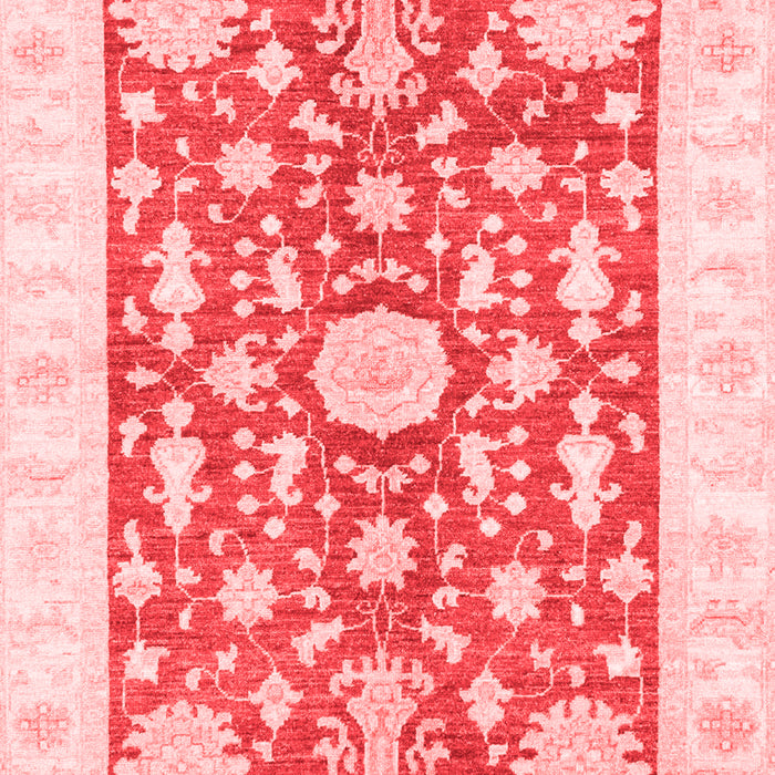 Machine Washable Oriental Red Traditional Rug, wshabs3713red