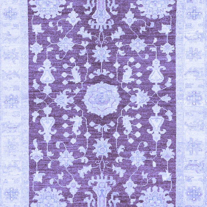 Machine Washable Oriental Blue Traditional Rug, wshabs3713blu