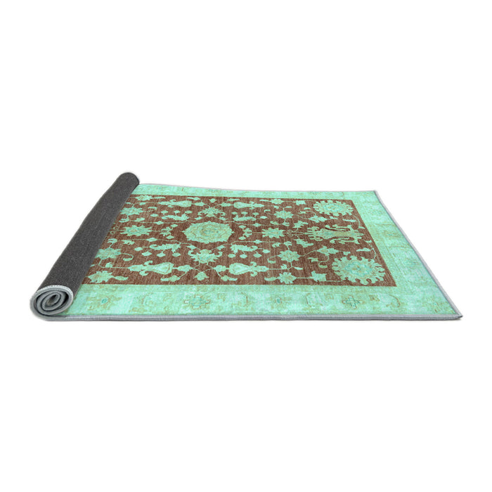 Sideview of Oriental Light Blue Traditional Rug, abs3713lblu