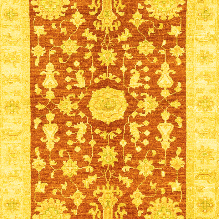 Oriental Yellow Traditional Rug, abs3713yw