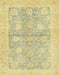 Abstract Mustard Yellow Oriental Rug, abs3714