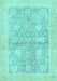 Oriental Light Blue Traditional Rug, abs3714lblu