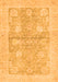 Machine Washable Oriental Orange Traditional Area Rugs, wshabs3714org