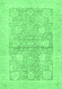 Oriental Emerald Green Traditional Rug, abs3714emgrn