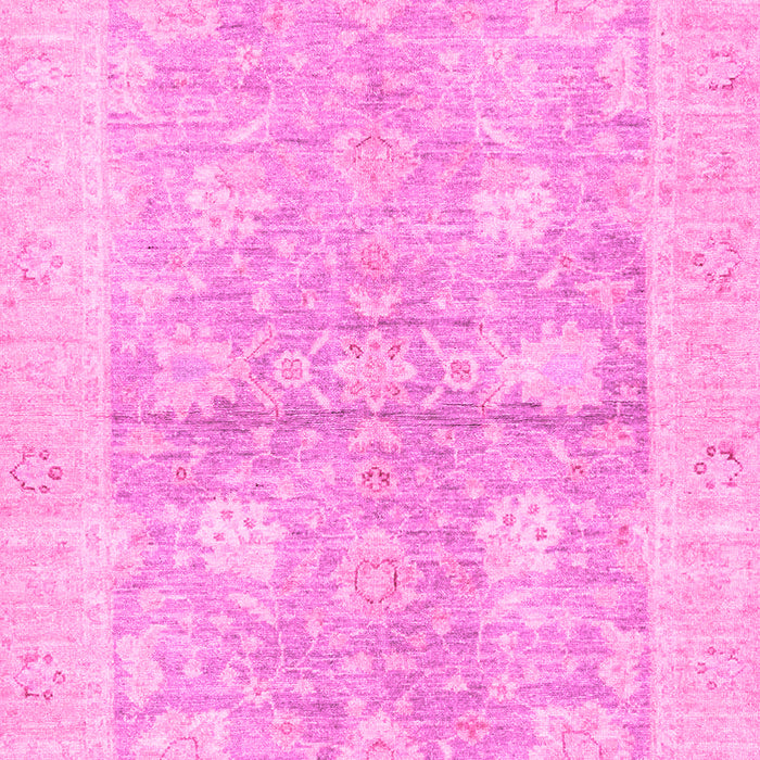 Machine Washable Oriental Pink Traditional Rug, wshabs3714pnk