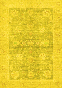 Oriental Yellow Traditional Rug, abs3714yw