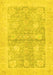 Oriental Yellow Traditional Rug, abs3714yw