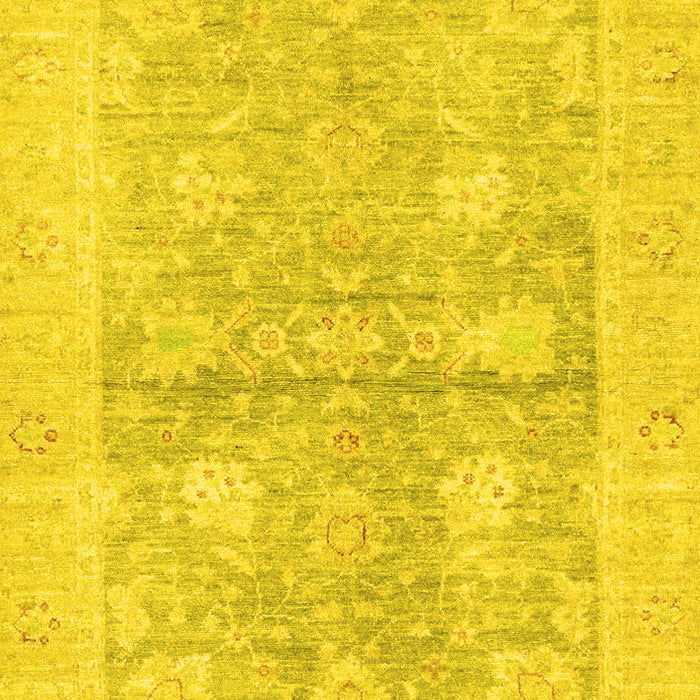 Oriental Yellow Traditional Rug, abs3714yw