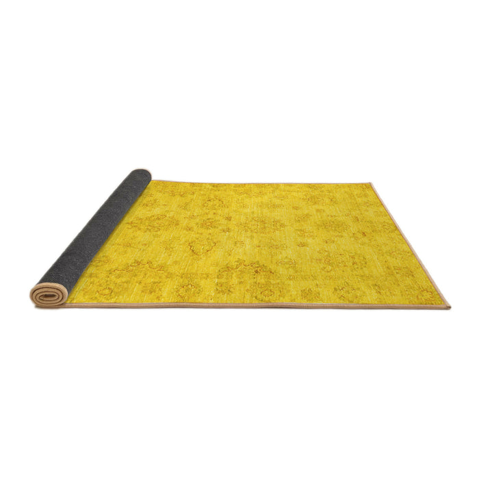 Sideview of Oriental Yellow Traditional Rug, abs3715yw