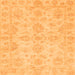 Square Oriental Orange Traditional Rug, abs3715org