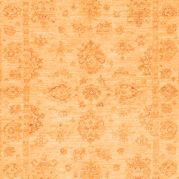 Machine Washable Oriental Orange Traditional Area Rugs, wshabs3715org