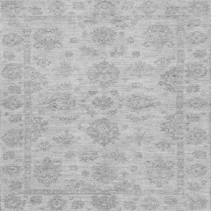 Square Oriental Gray Traditional Rug, abs3715gry