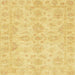 Square Abstract Bold Yellow Oriental Rug, abs3715