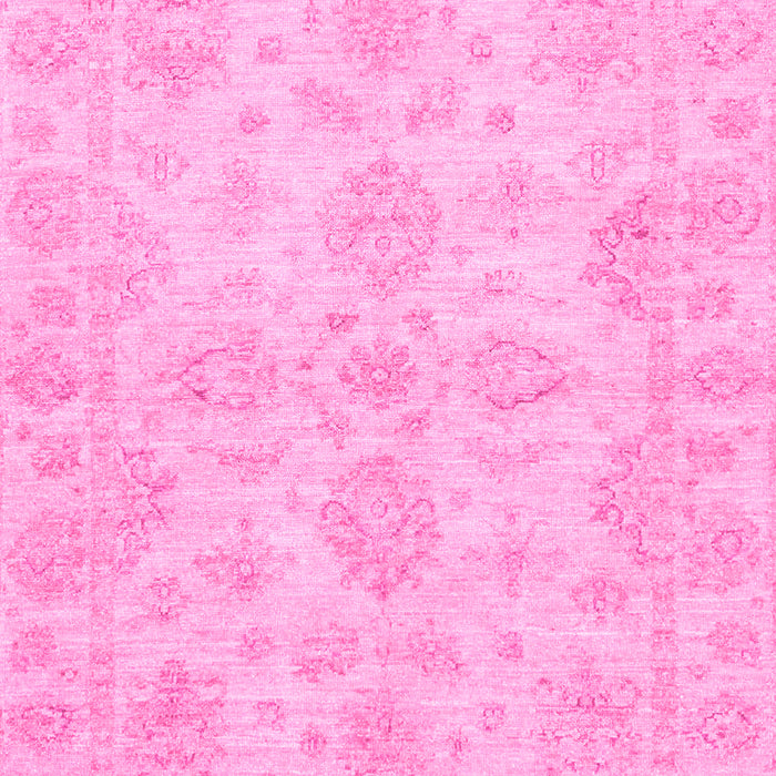 Machine Washable Oriental Pink Traditional Rug, wshabs3715pnk