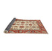 Sideview of Abstract Red Modern Rug, abs3716