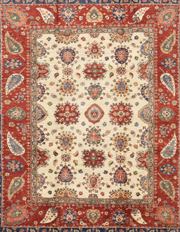 Abstract Red Modern Rug, abs3716
