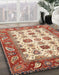 Machine Washable Abstract Red Rug in a Family Room, wshabs3716