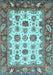 Machine Washable Abstract Light Blue Modern Rug, wshabs3716lblu