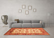 Machine Washable Abstract Orange Modern Area Rugs in a Living Room, wshabs3716org