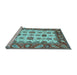 Sideview of Machine Washable Abstract Light Blue Modern Rug, wshabs3716lblu