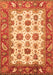 Abstract Orange Modern Rug, abs3716org