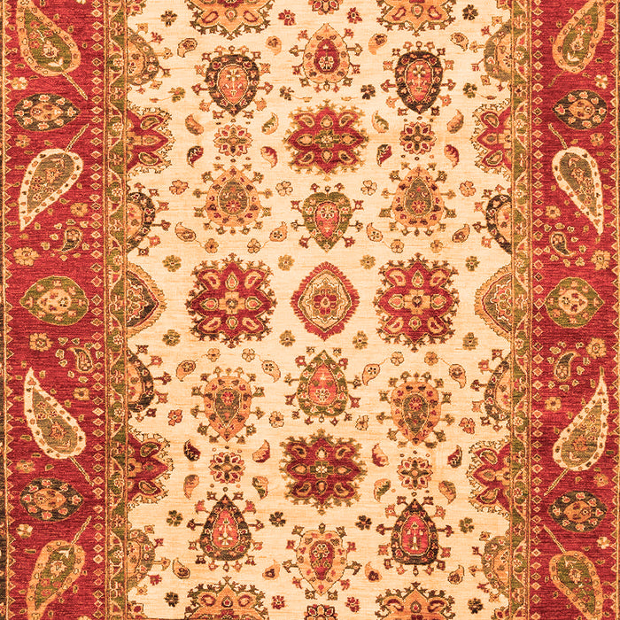 Abstract Orange Modern Rug, abs3716org