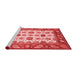 Modern Red Washable Rugs