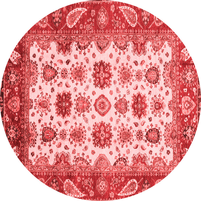 Machine Washable Abstract Red Modern Rug, wshabs3716red