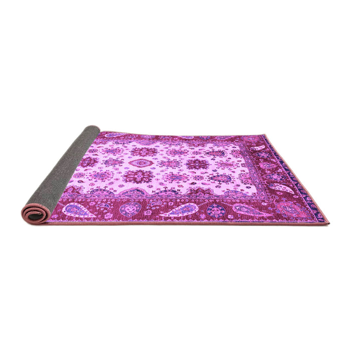 Sideview of Abstract Purple Modern Rug, abs3716pur