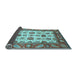 Sideview of Abstract Light Blue Modern Rug, abs3716lblu