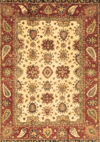 Abstract Brown Modern Rug, abs3716brn