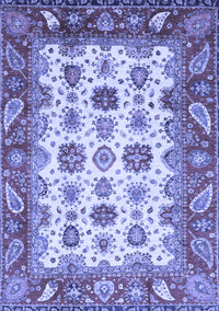 Abstract Blue Modern Rug, abs3716blu