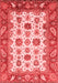 Abstract Red Modern Area Rugs