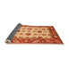 Sideview of Abstract Orange Modern Rug, abs3716org