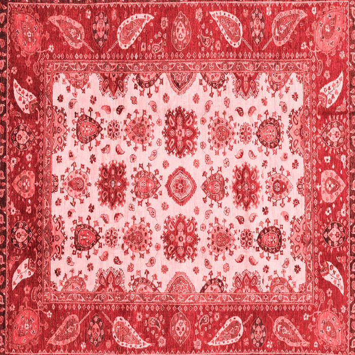 Abstract Red Modern Rug, abs3716red