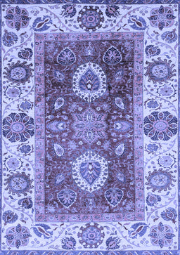 Abstract Blue Modern Rug, abs3717blu