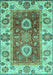 Machine Washable Abstract Turquoise Modern Area Rugs, wshabs3717turq