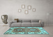 Machine Washable Abstract Light Blue Modern Rug in a Living Room, wshabs3717lblu