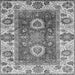 Square Machine Washable Abstract Gray Modern Rug, wshabs3717gry