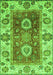 Abstract Green Modern Rug, abs3717grn