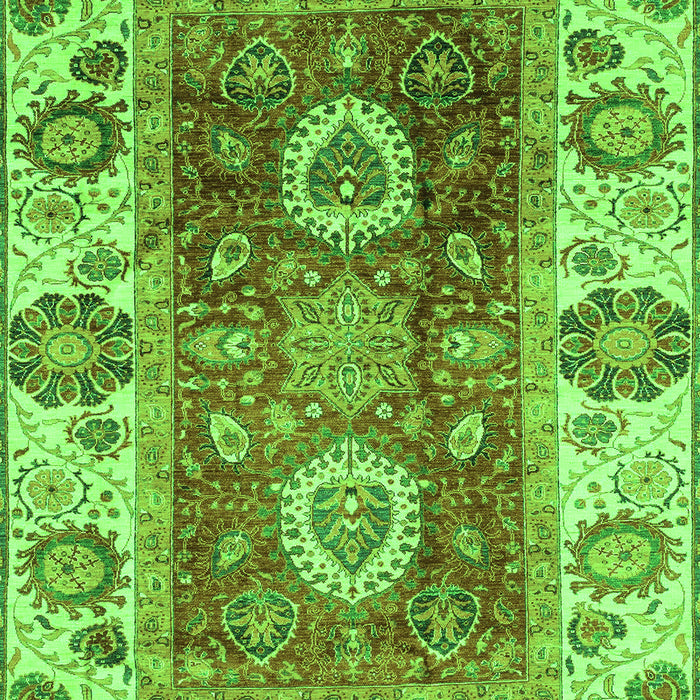 Abstract Green Modern Rug, abs3717grn
