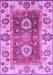 Machine Washable Abstract Purple Modern Area Rugs, wshabs3717pur