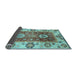 Sideview of Abstract Light Blue Modern Rug, abs3717lblu